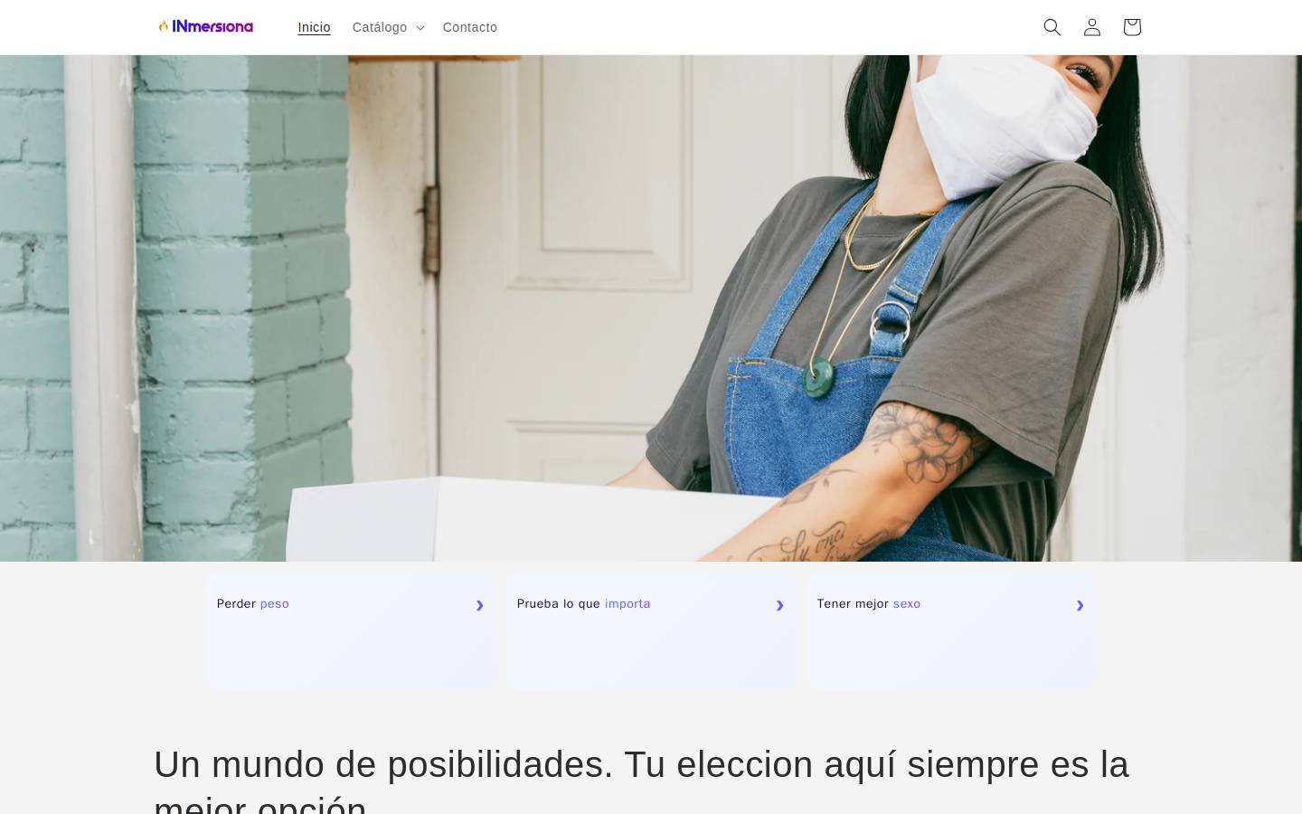 inmersiona.co homepage screenshot