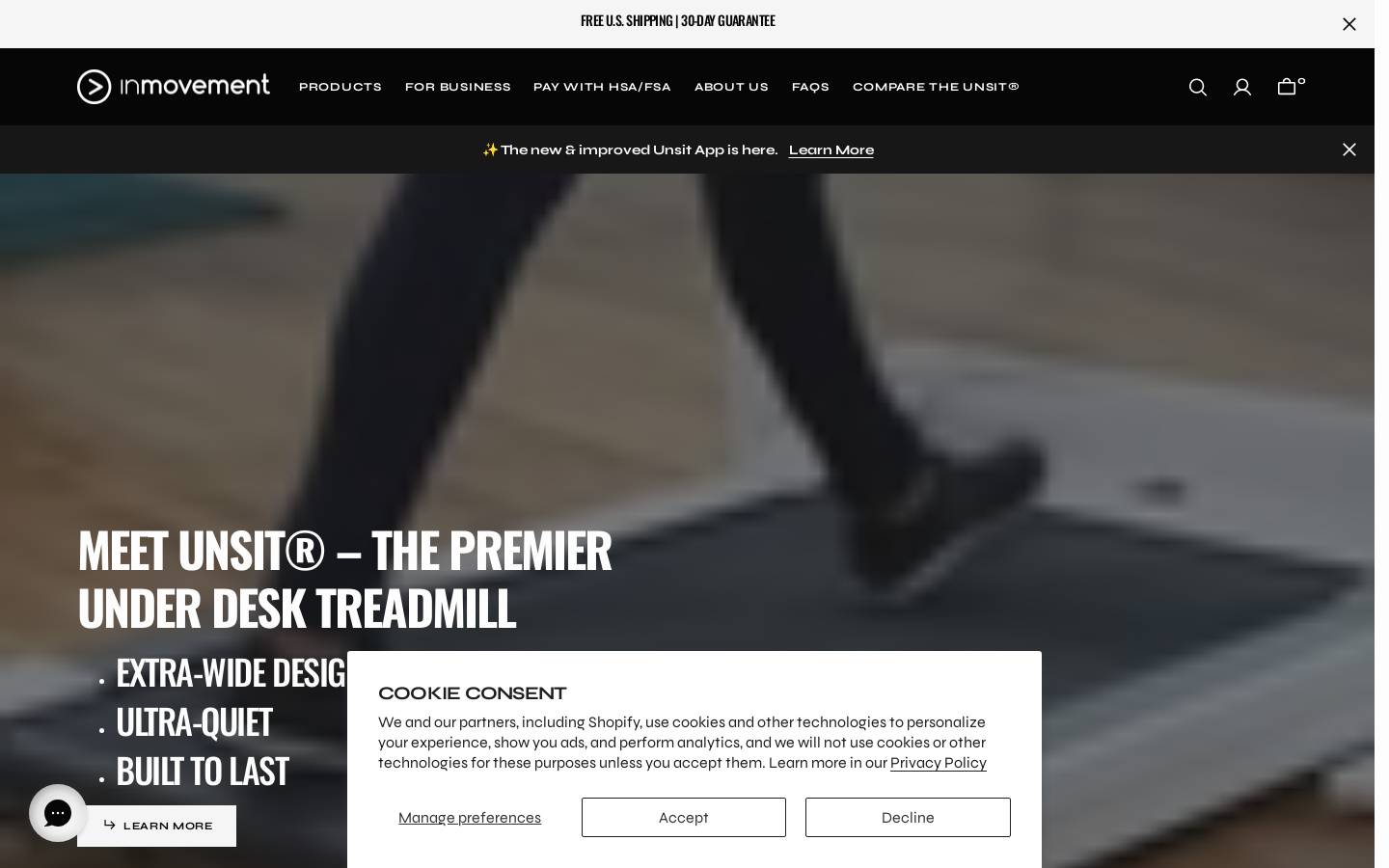 Inmovement homepage screenshot