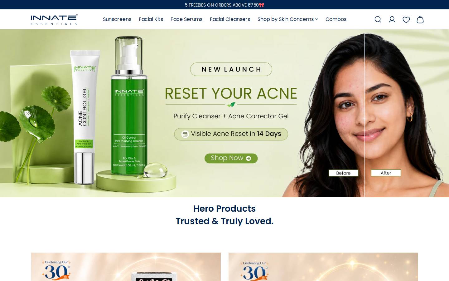 innateonline.com homepage screenshot