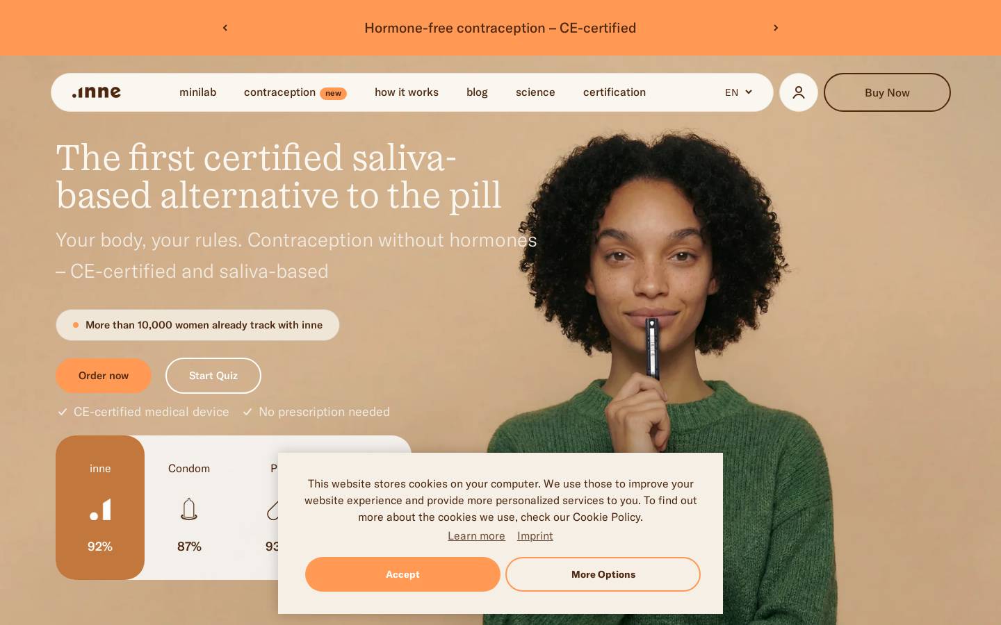 inne Minilab homepage screenshot