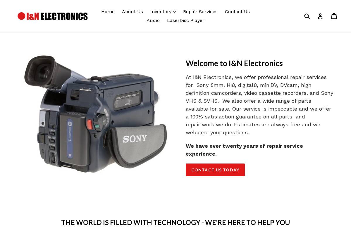 innelectronics.com homepage screenshot