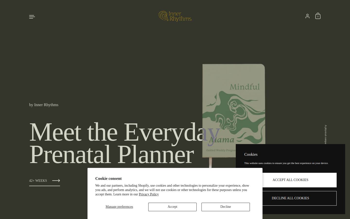 inner-rhythms.org homepage screenshot