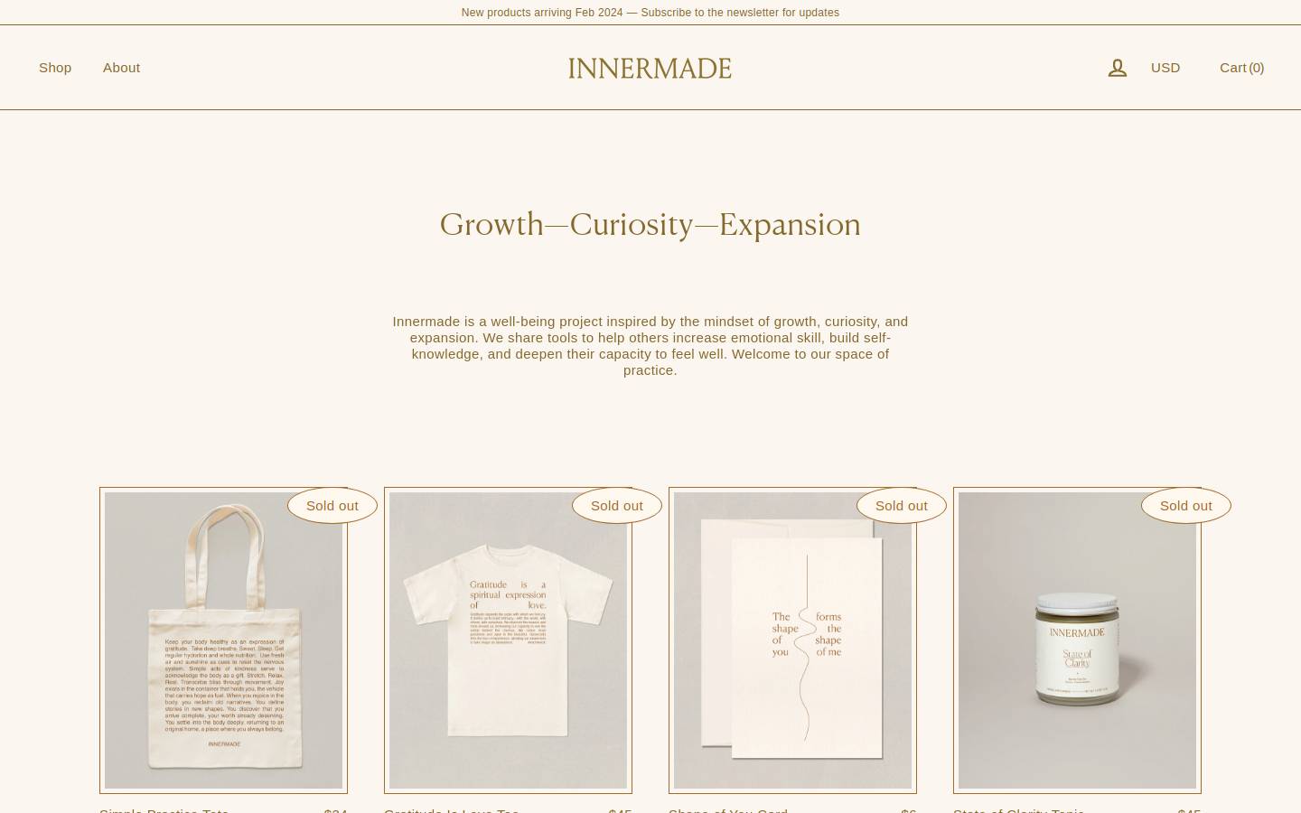 innermade.com homepage screenshot