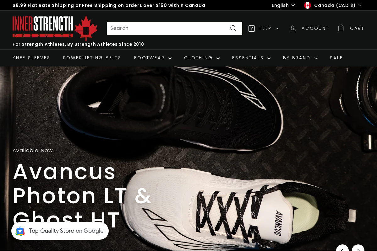 Inner Strength Products homepage screenshot