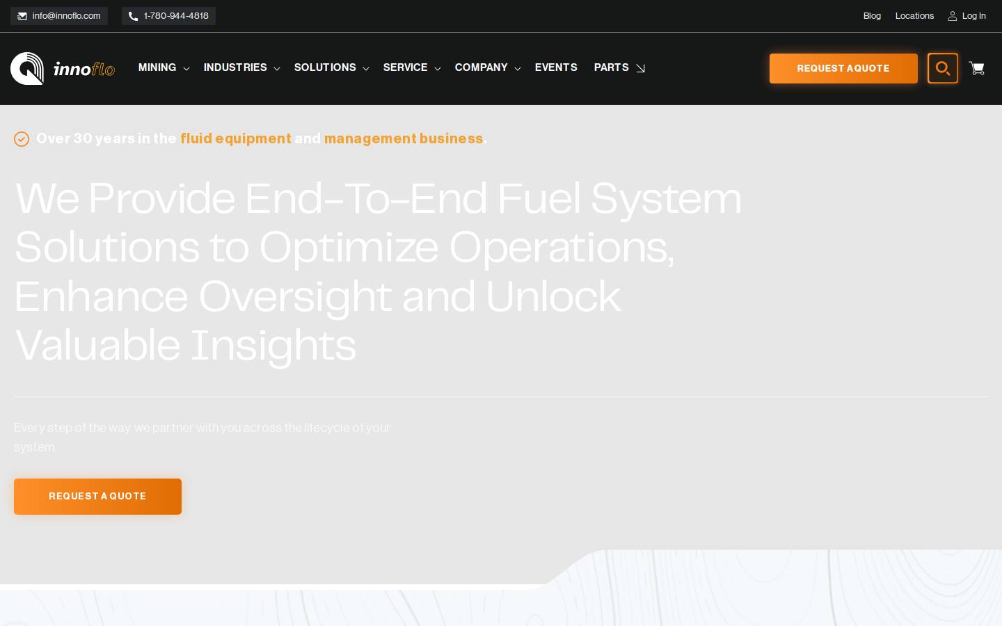 innoflo.com homepage screenshot