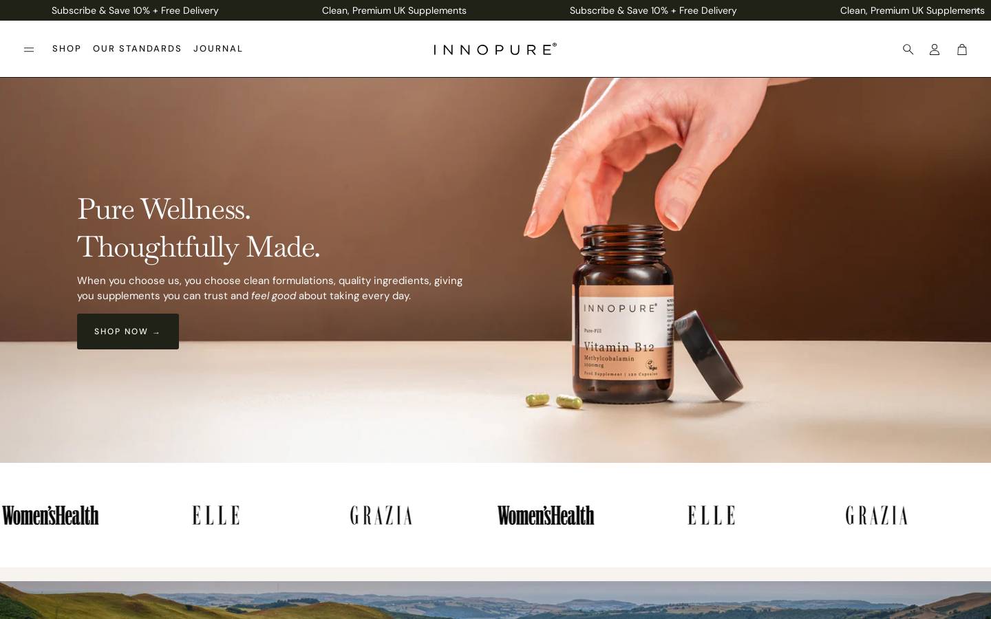 INNOPURE homepage screenshot