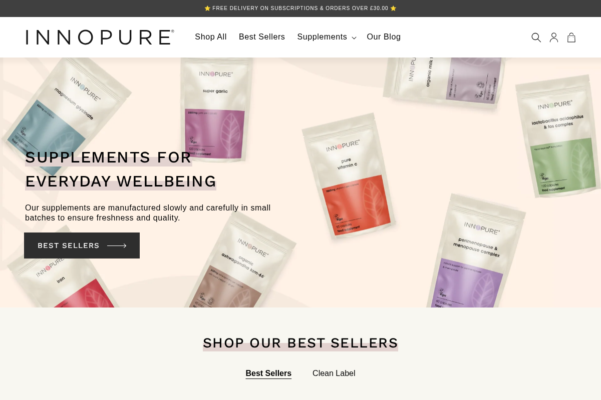 INNOPURE homepage screenshot