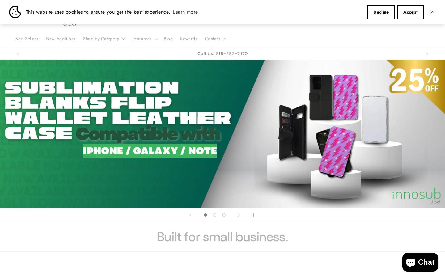 innosubusa.com homepage screenshot