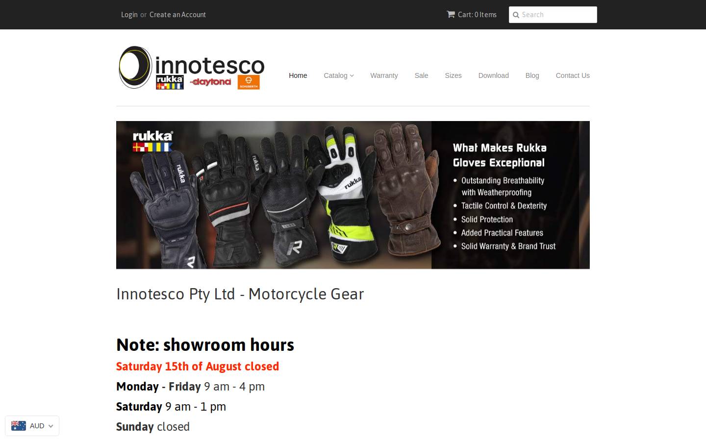 innotesco.com.au homepage screenshot
