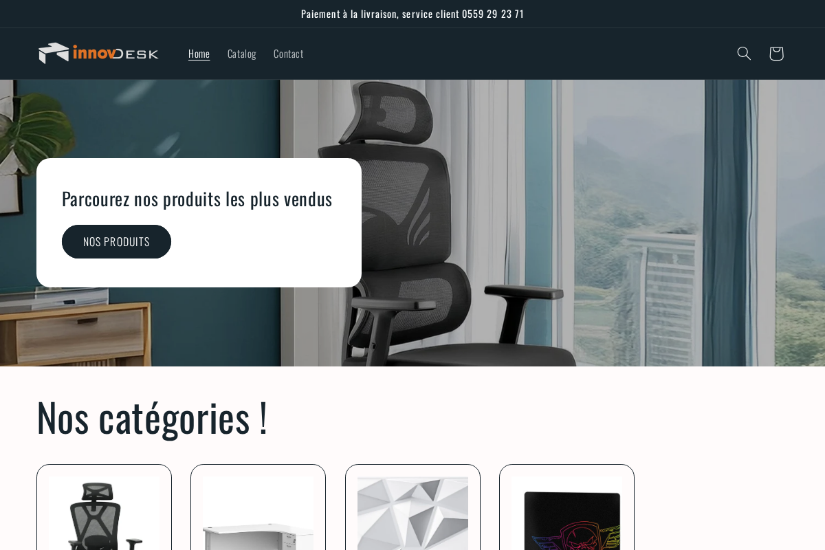 INNOVDESK homepage screenshot