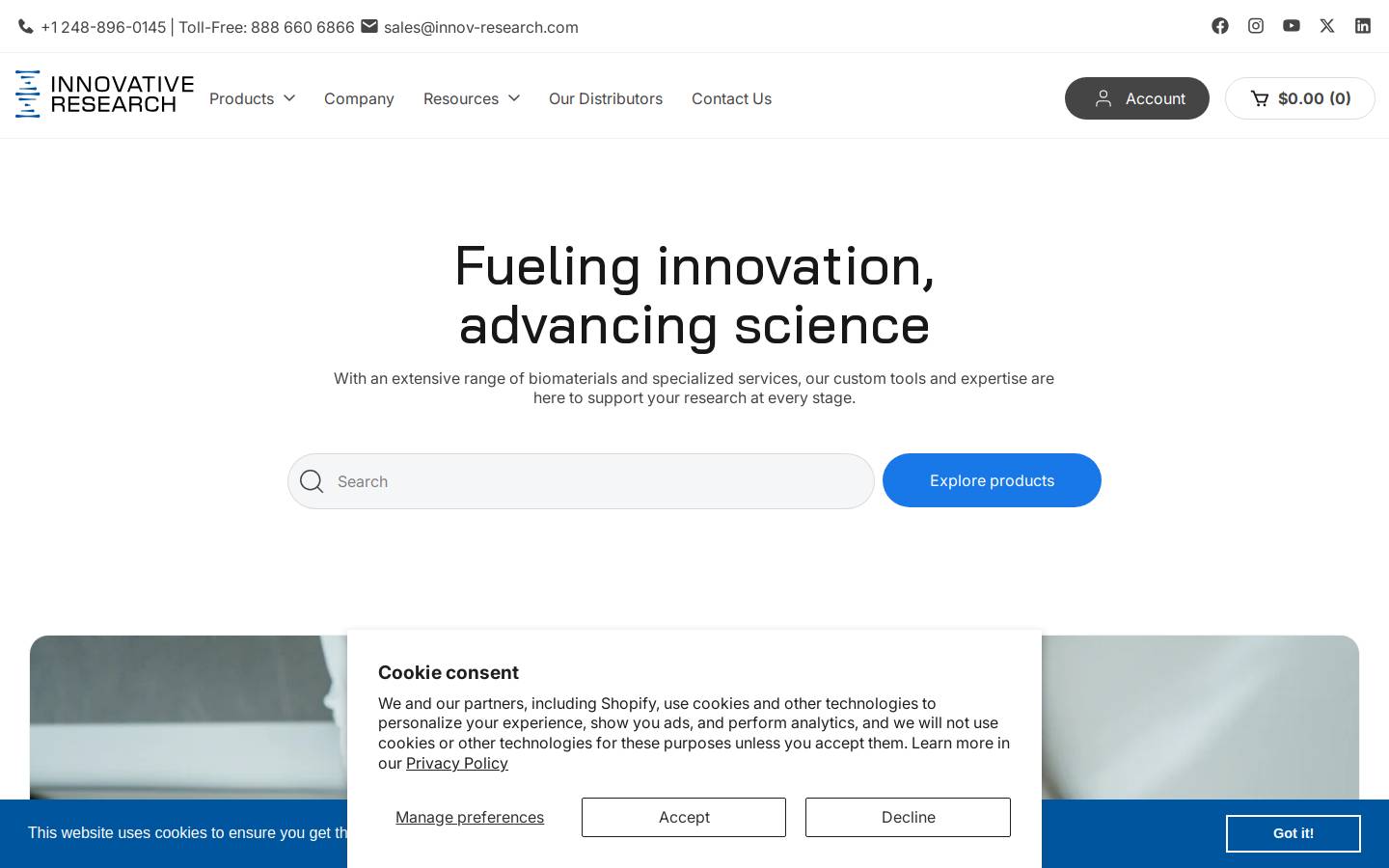 innov-research.com homepage screenshot