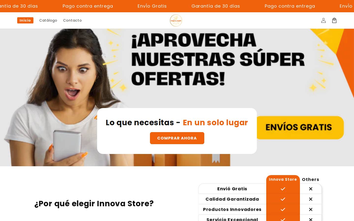 innova-store.co homepage screenshot