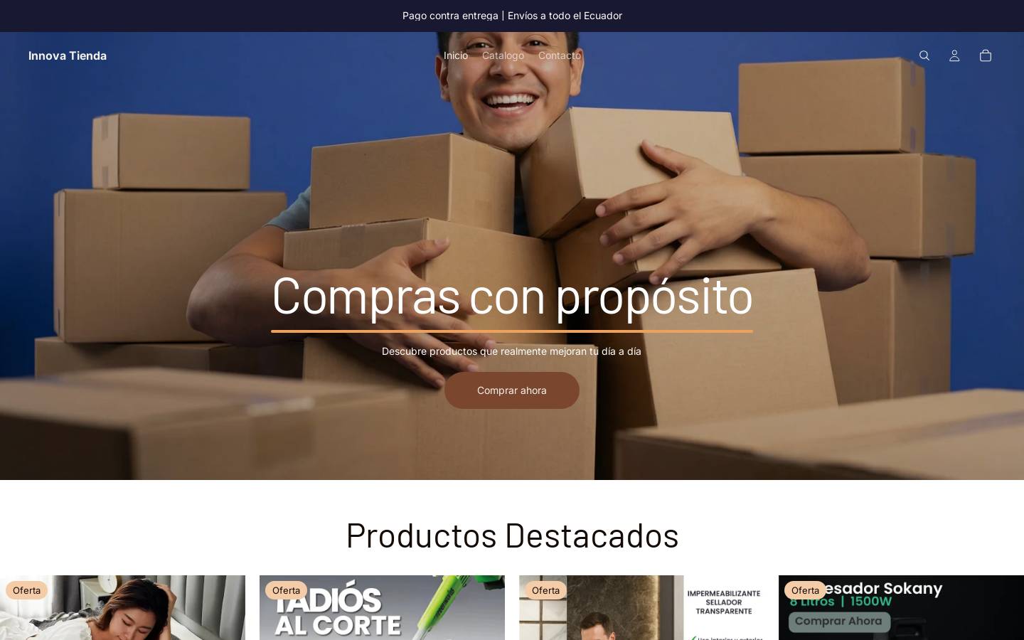 innovatiendaonline.com homepage screenshot