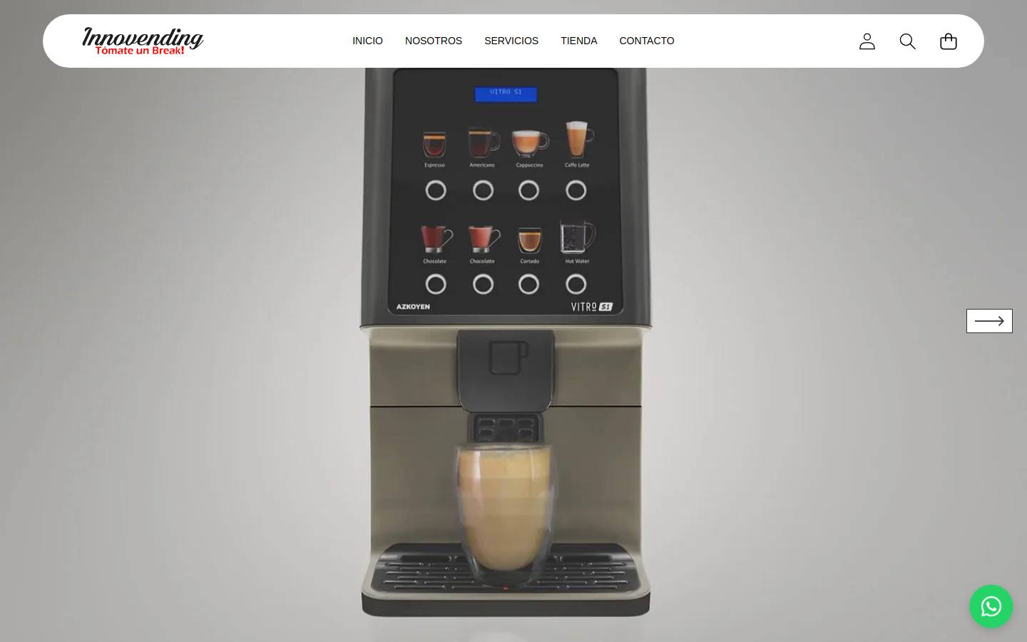 innovending.com homepage screenshot