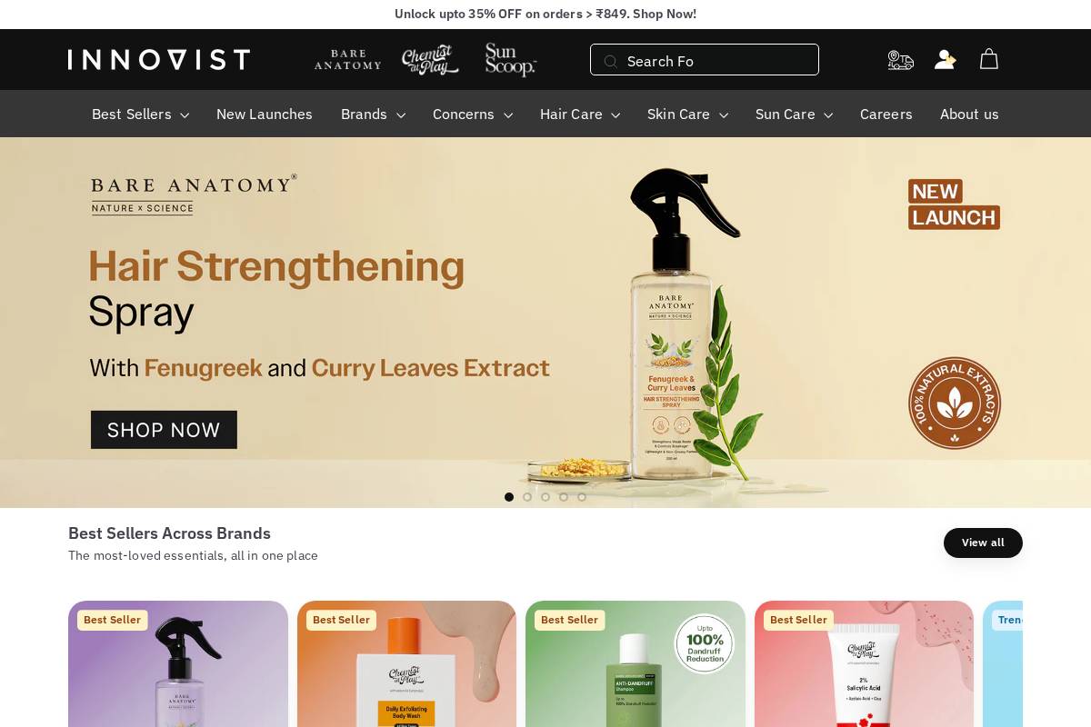 innovist.com homepage screenshot