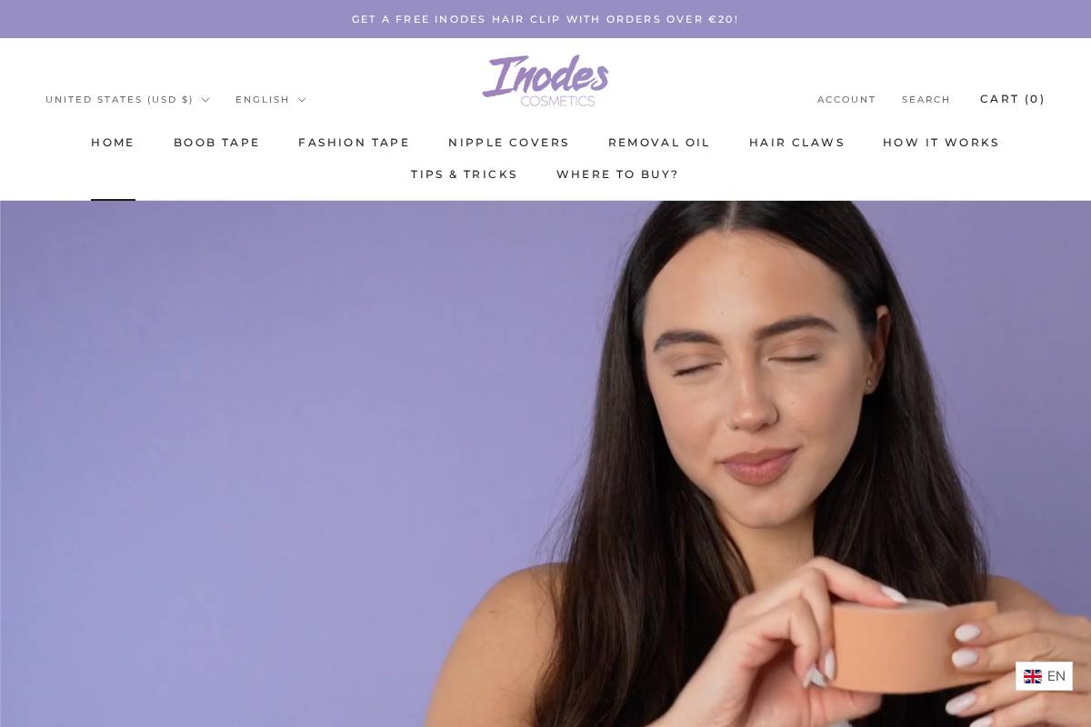 Inodes homepage screenshot