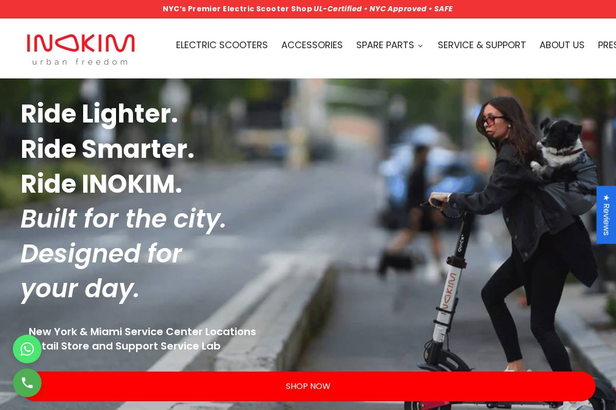 inokimnyc.com homepage screenshot