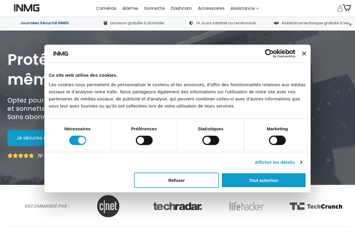 Inomega homepage screenshot
