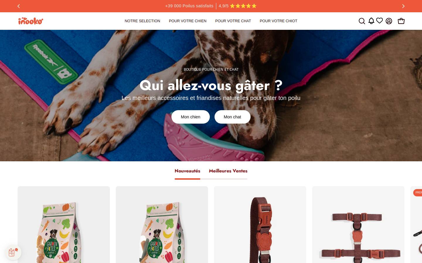 Inooko homepage screenshot
