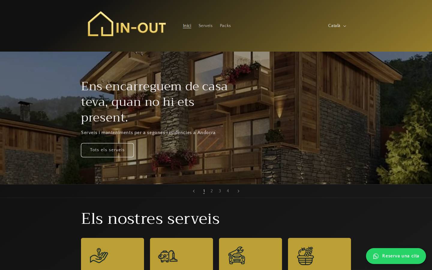 inout.zone homepage screenshot