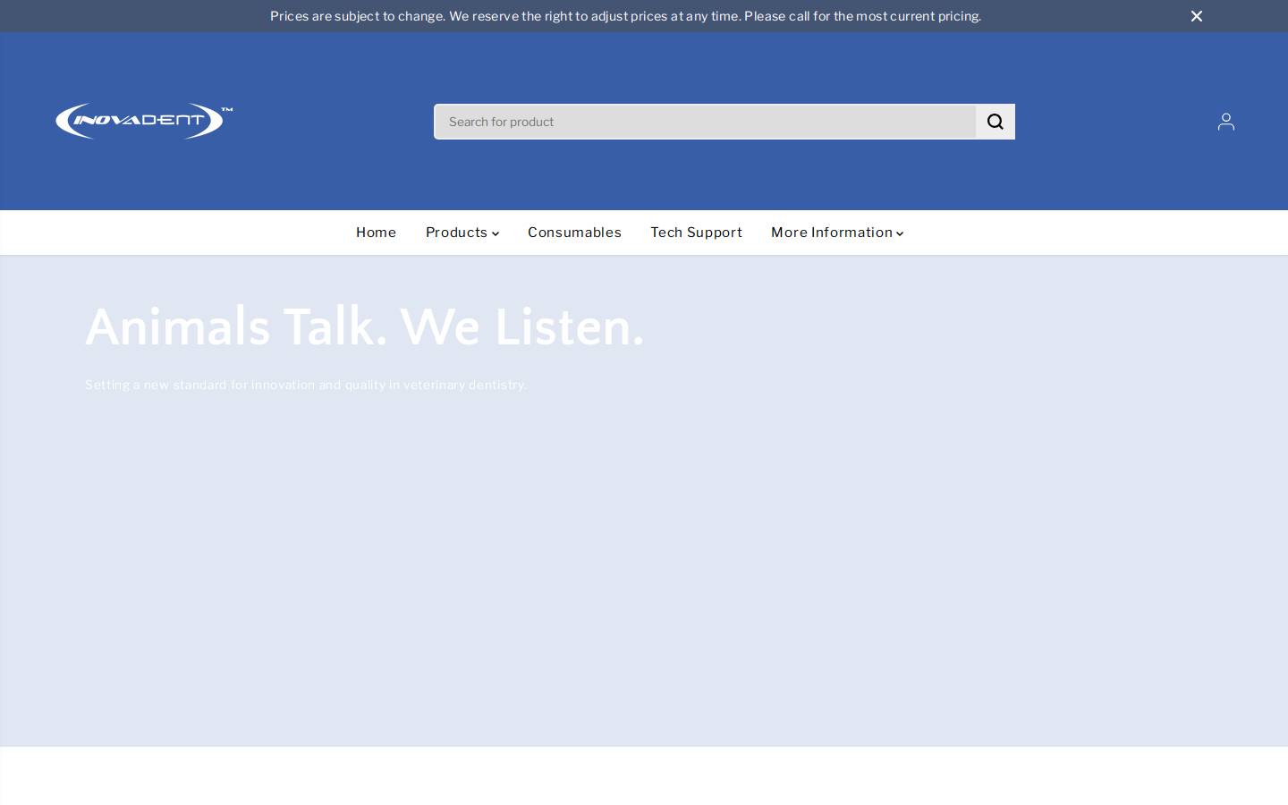 inovadent.com homepage screenshot