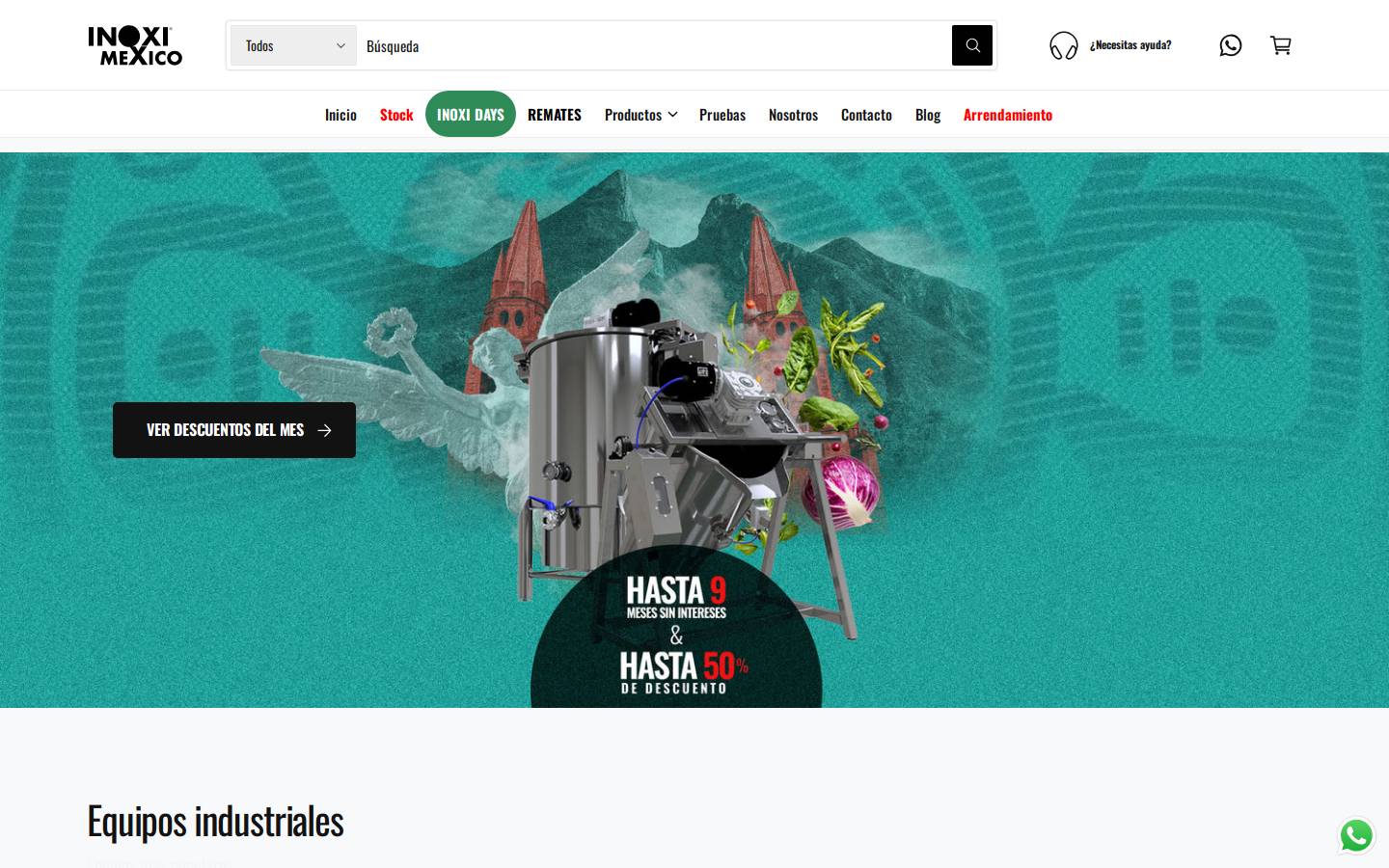 inoximexico.com homepage screenshot