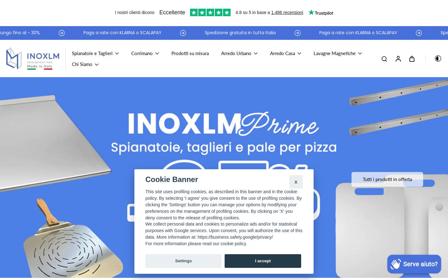 Inoxlm homepage screenshot