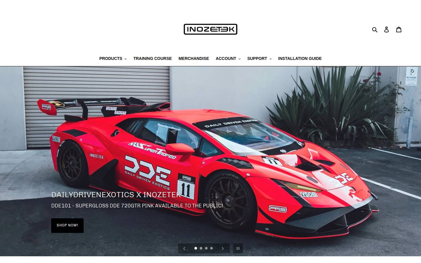 inozetek.ca homepage screenshot