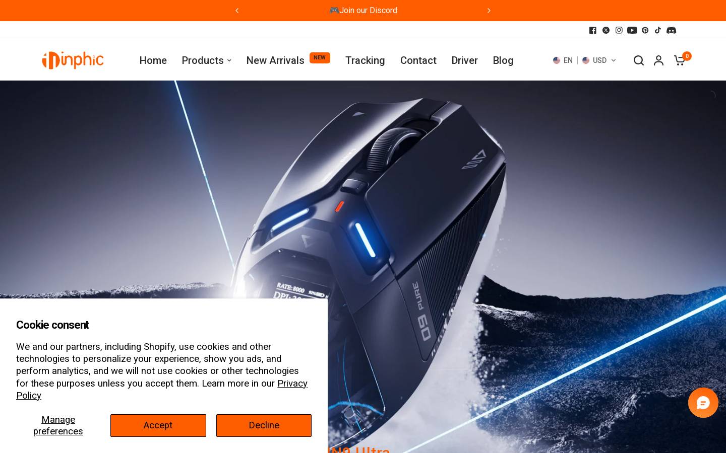 inphic.com homepage screenshot
