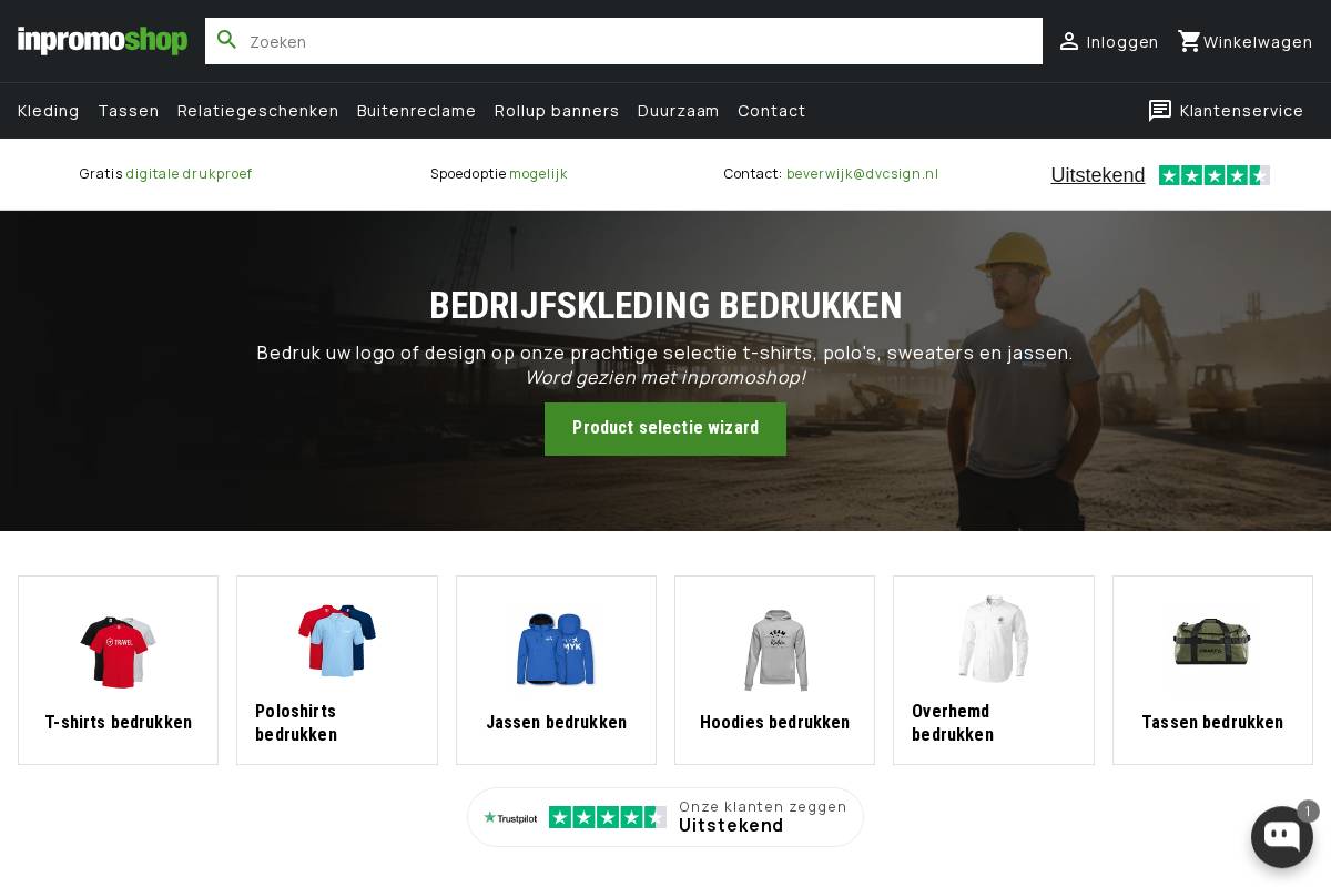 inpromoshop.nl homepage screenshot