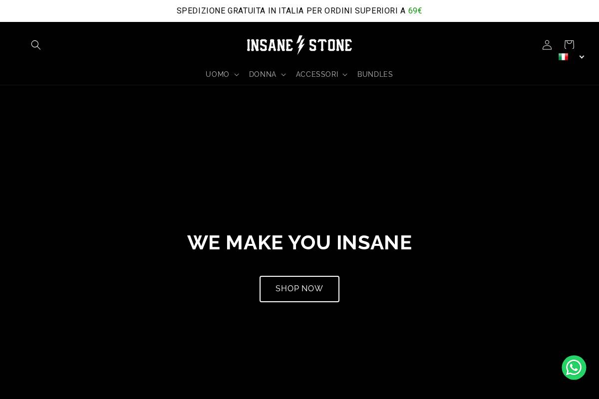 insanestone.com homepage screenshot