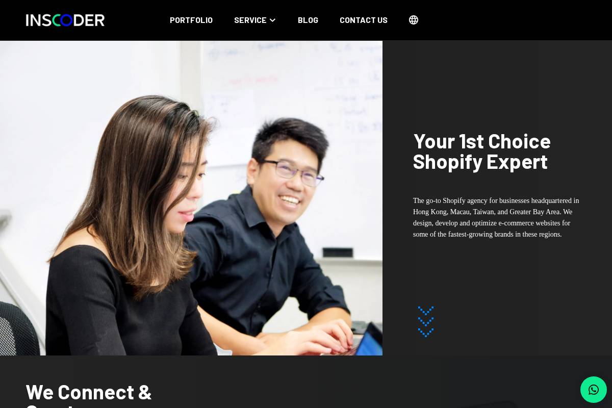 InsCoder homepage screenshot
