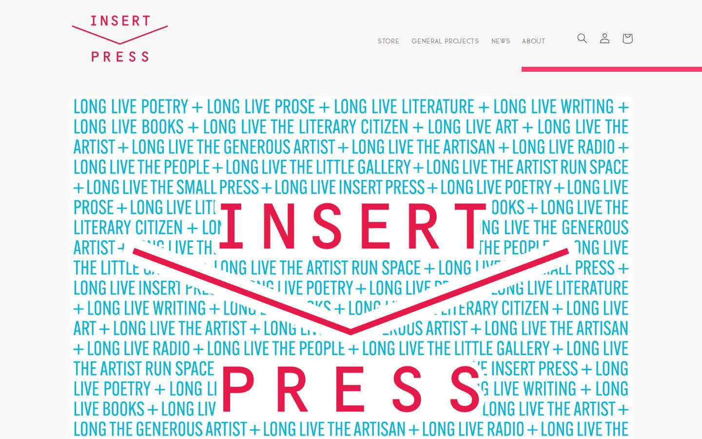 insertblancpress.net homepage screenshot