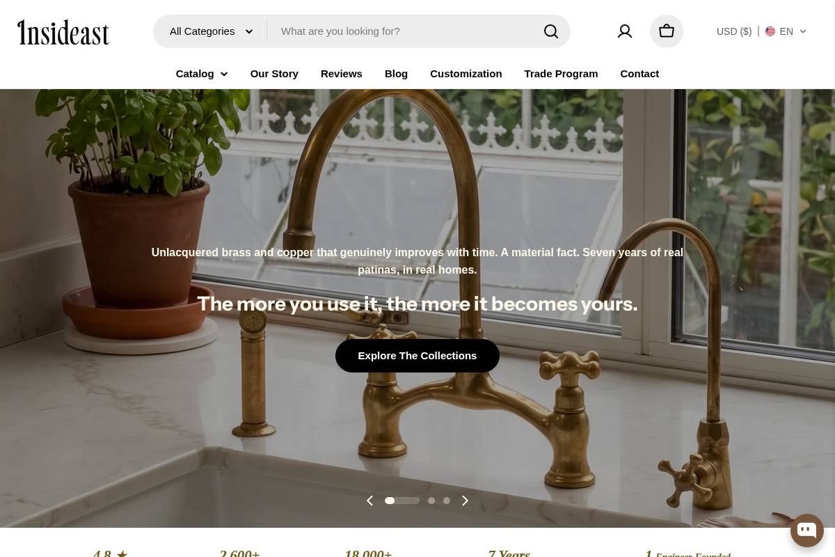insideast.com homepage screenshot