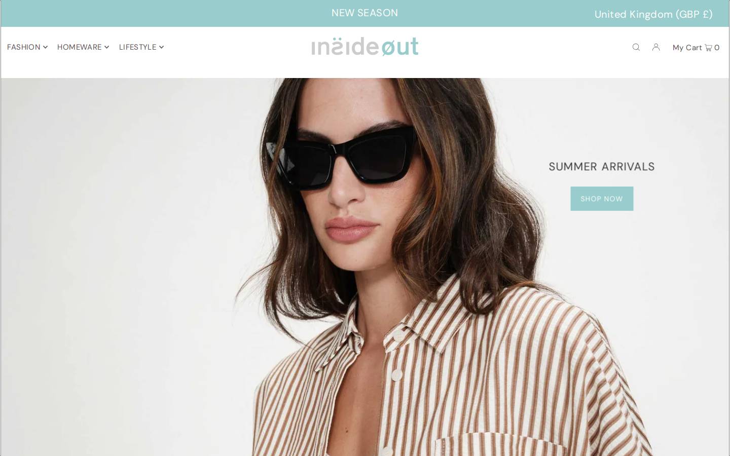 insideoutbylynne.com homepage screenshot