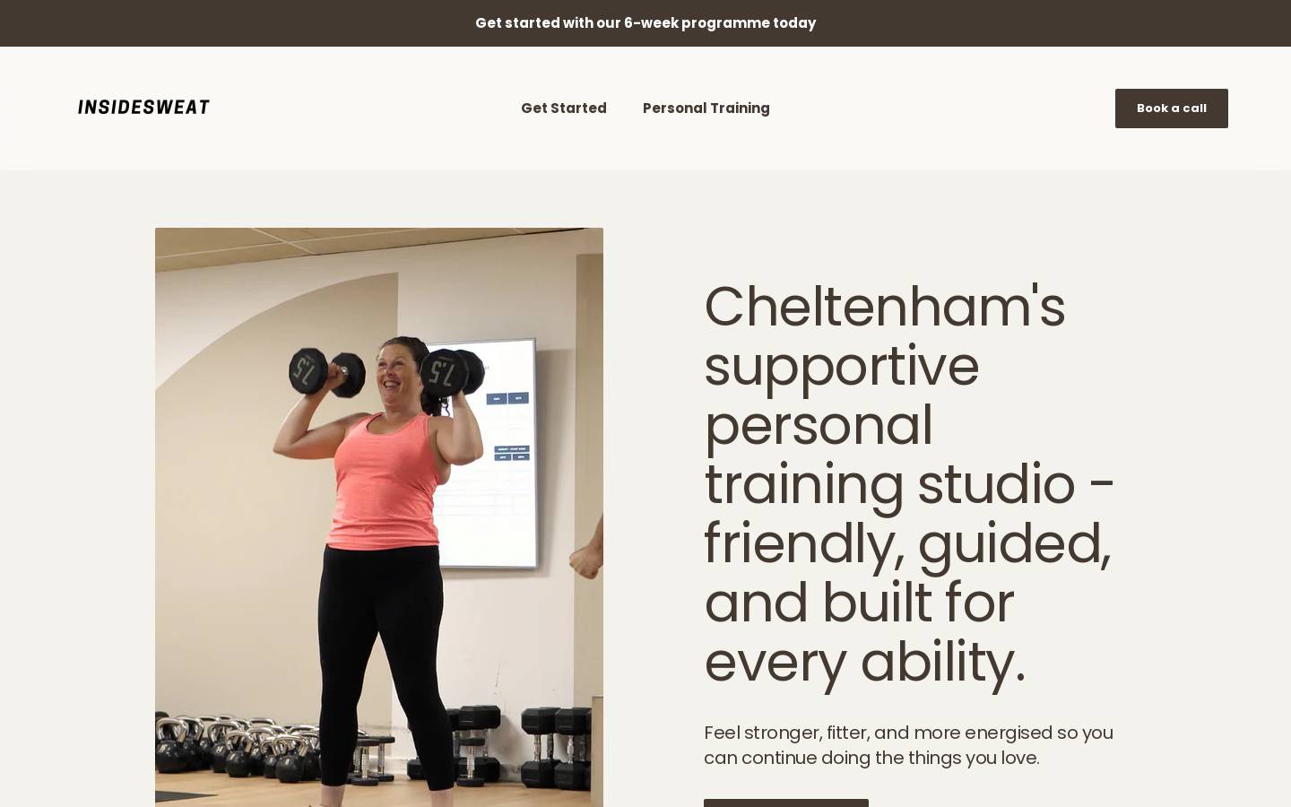 INSIDESWEAT homepage screenshot