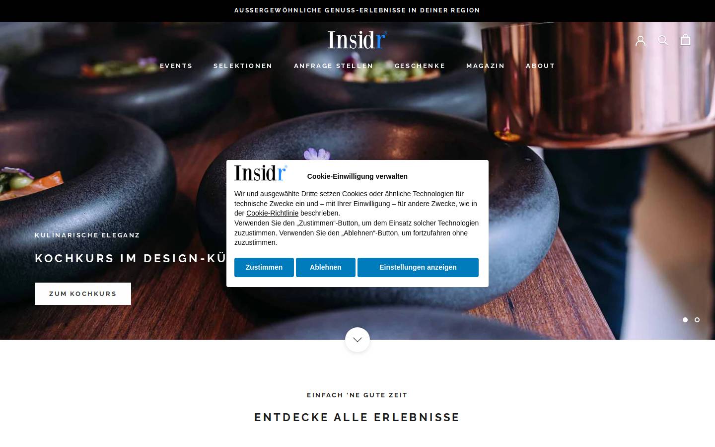 insidrspots.de homepage screenshot