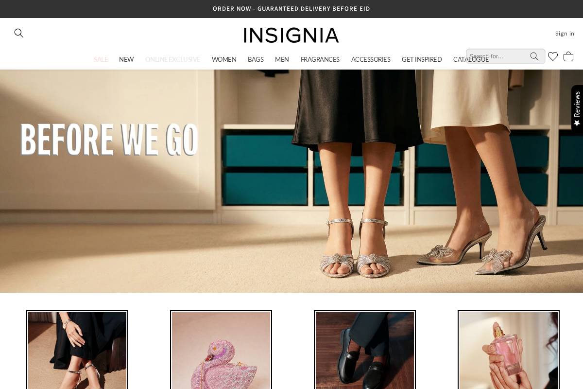 insignia.com.pk homepage screenshot