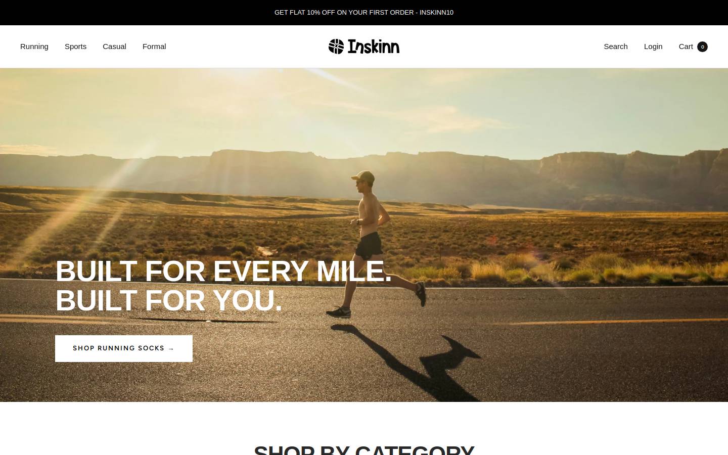 inskinn.com homepage screenshot