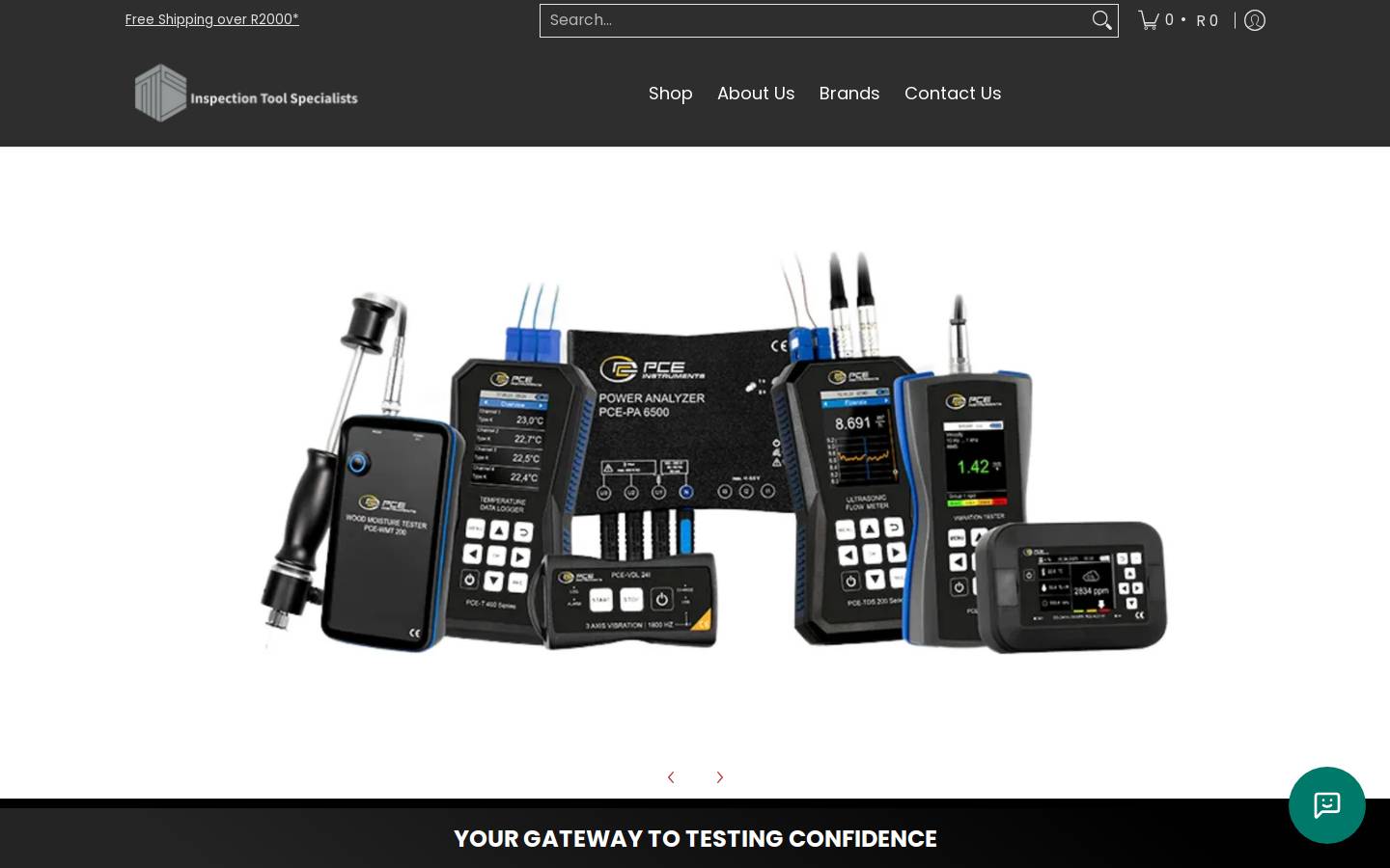 inspectiontools.co.za homepage screenshot