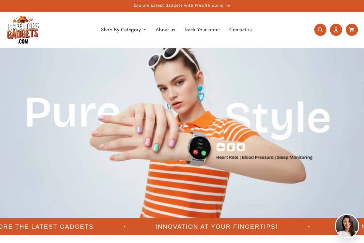 inspectorsgadgets.com homepage screenshot