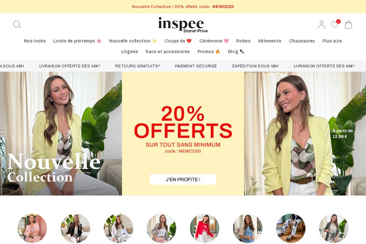 Inspee homepage screenshot