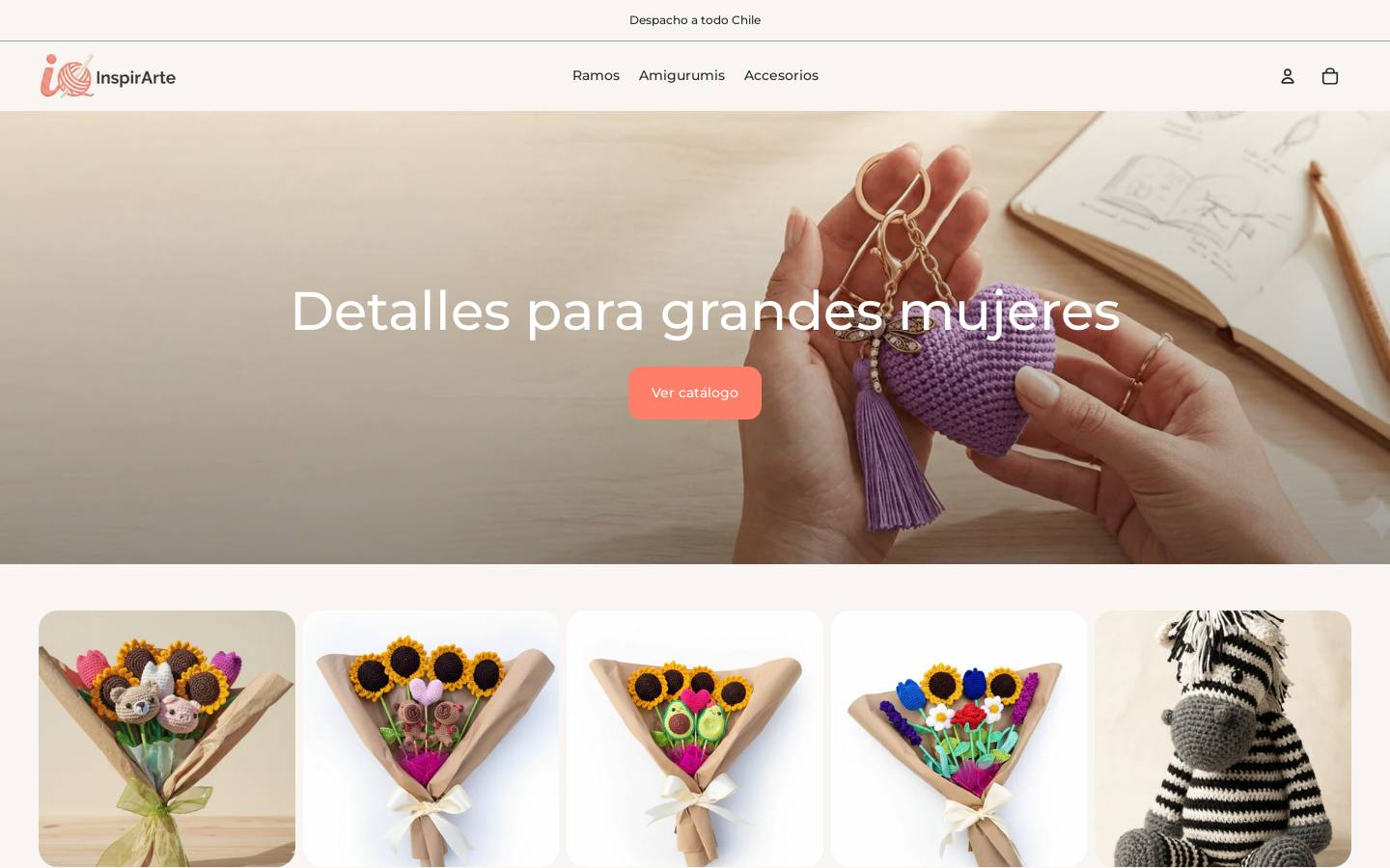 inspirarte.cl homepage screenshot