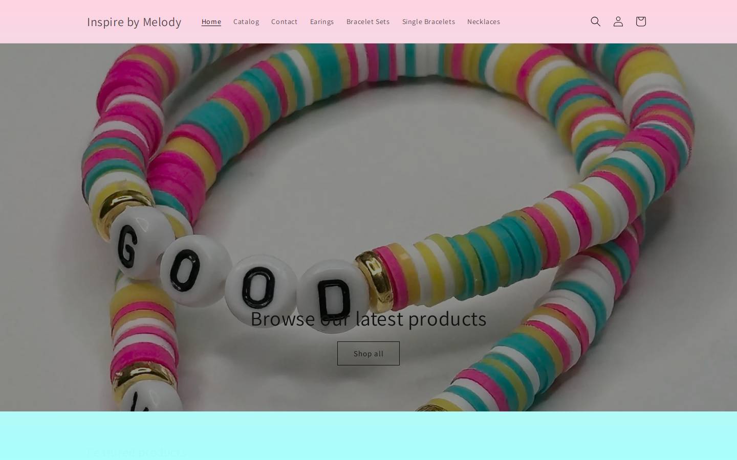 inspirebymelody.com homepage screenshot