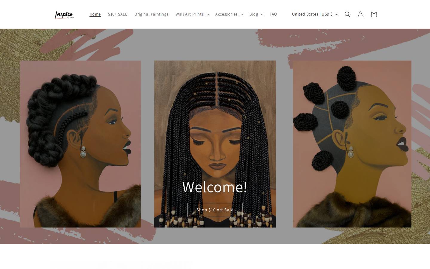 inspirebytyler.com homepage screenshot
