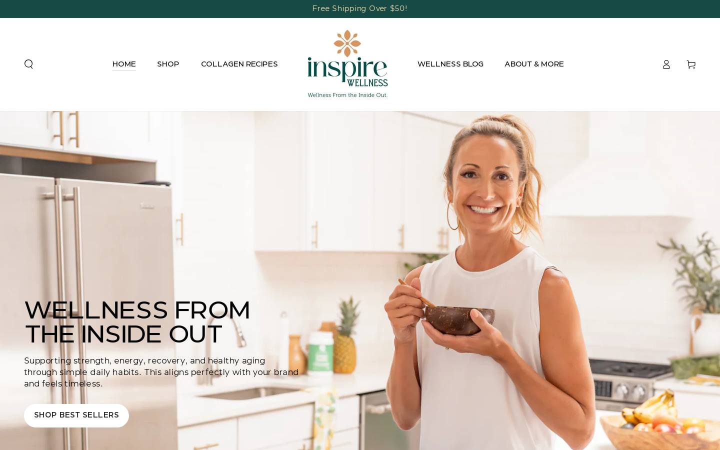 inspirewellnessstl.com homepage screenshot