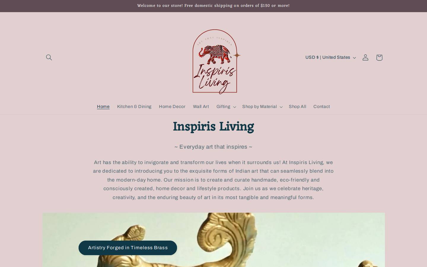 inspirisliving.com homepage screenshot