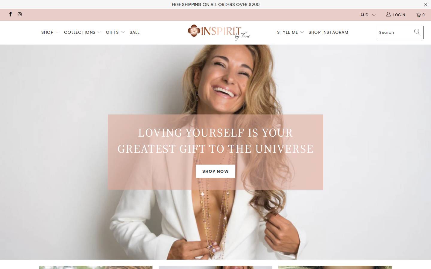 inspiritdesigns.com.au homepage screenshot