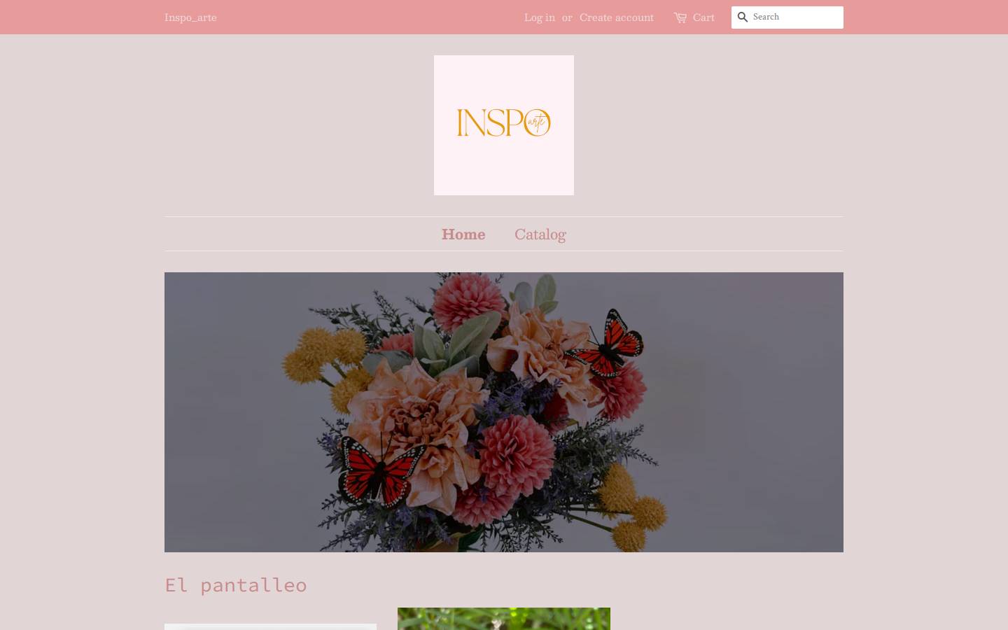 inspoarte.com homepage screenshot