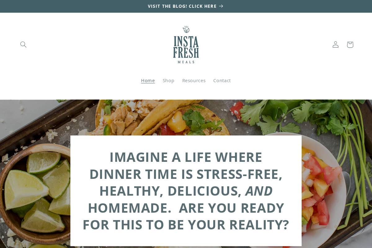 instafreshshop.com homepage screenshot